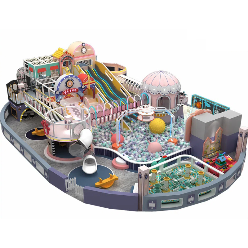 Colorful wavy light slide
