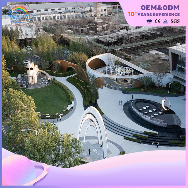 Park Outdoor Yellow Unicorn Shape مخصص معدات ملعب الأطفال بالجملة