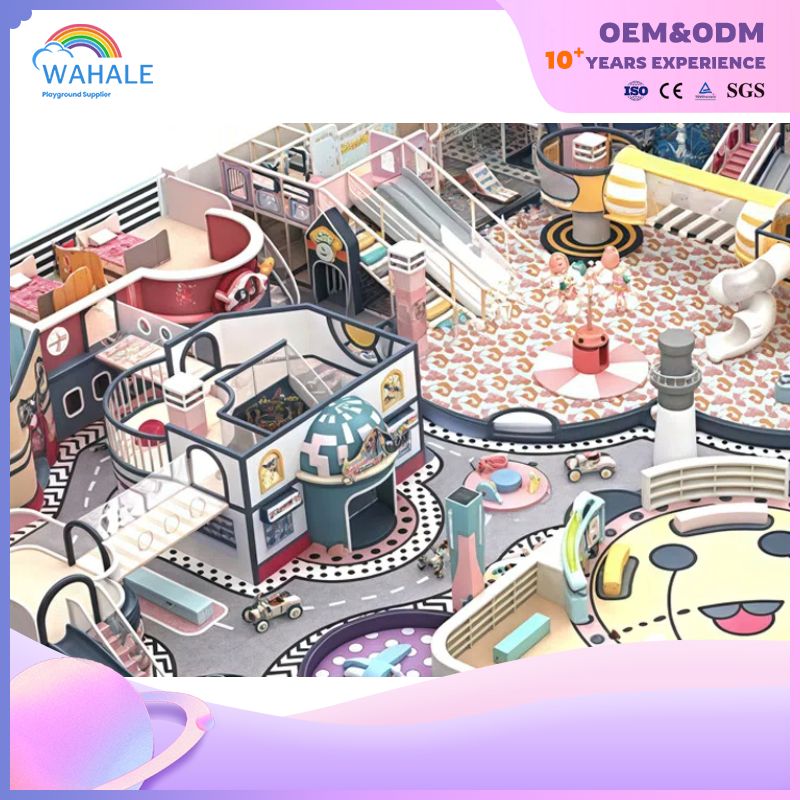 300-square-meter Commercial Indoor Purple Soft Furnishings Children's Playground Equipment