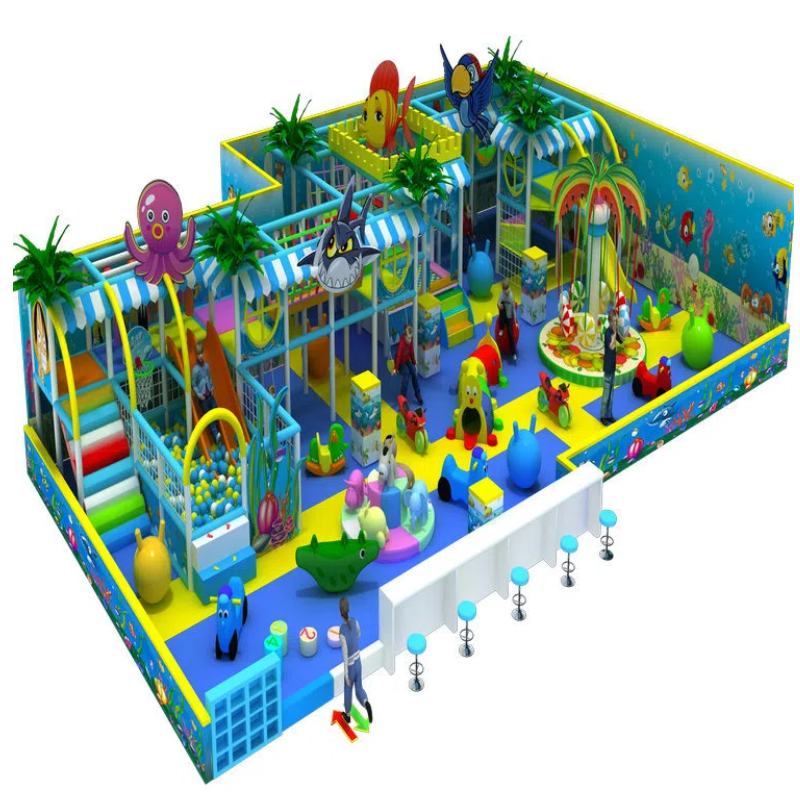 Orange slide ocean ball pool