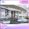 Scenic Area Outdoor White Cloud Shape Custom Playground Children's Colorful Wooden Crossing Park Facilities