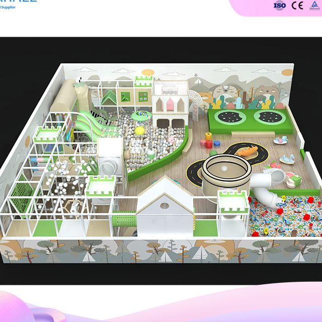Serene Castle Playground | Healing-Themed Premium Play Arena | Interactive Sand & Ball Zones | Rotating Slides & Volcanic Adventure