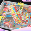 Carnival-Themed Mega Playground | Colorful Horn Slide & Ball Pool | Interactive Projection & 3-Level Frame | Wholesale Indoor Play Equipment