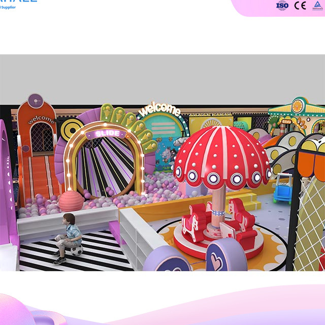 Premium Polka Dot Macaron Playland - Mall Play Manufacturer