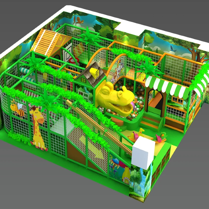 forest theme trampoline