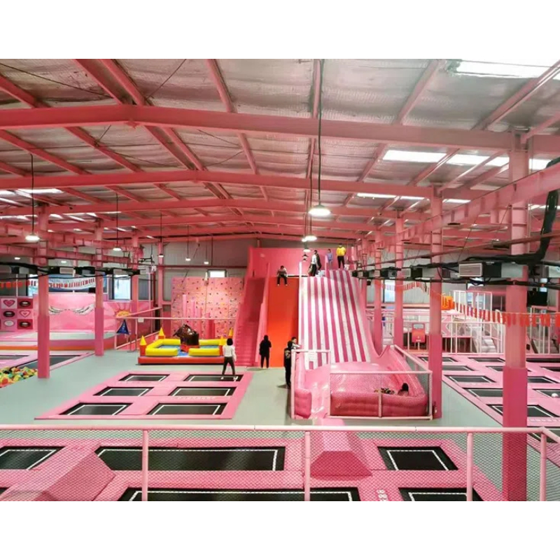 children's flying slide on the upper floor