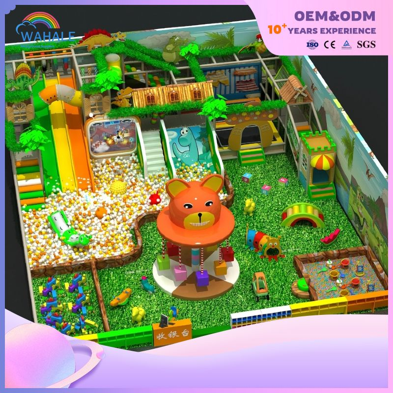 Indoor Dinosaur Park Theme Park Customized Indoor Green Forest Playground Equipment Supplier