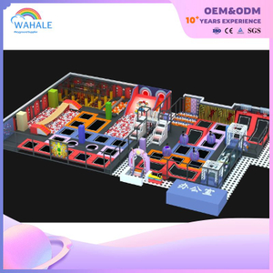 Large indoor trampoline park solution Business Adventure Children's trampoline park equipment wholesale