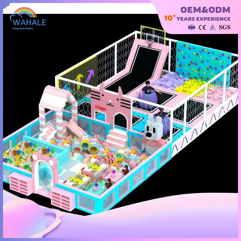 Park Indoor Children's Custom Trampoline Free Jump Parkour Custom Amusement Equipment Wholesale