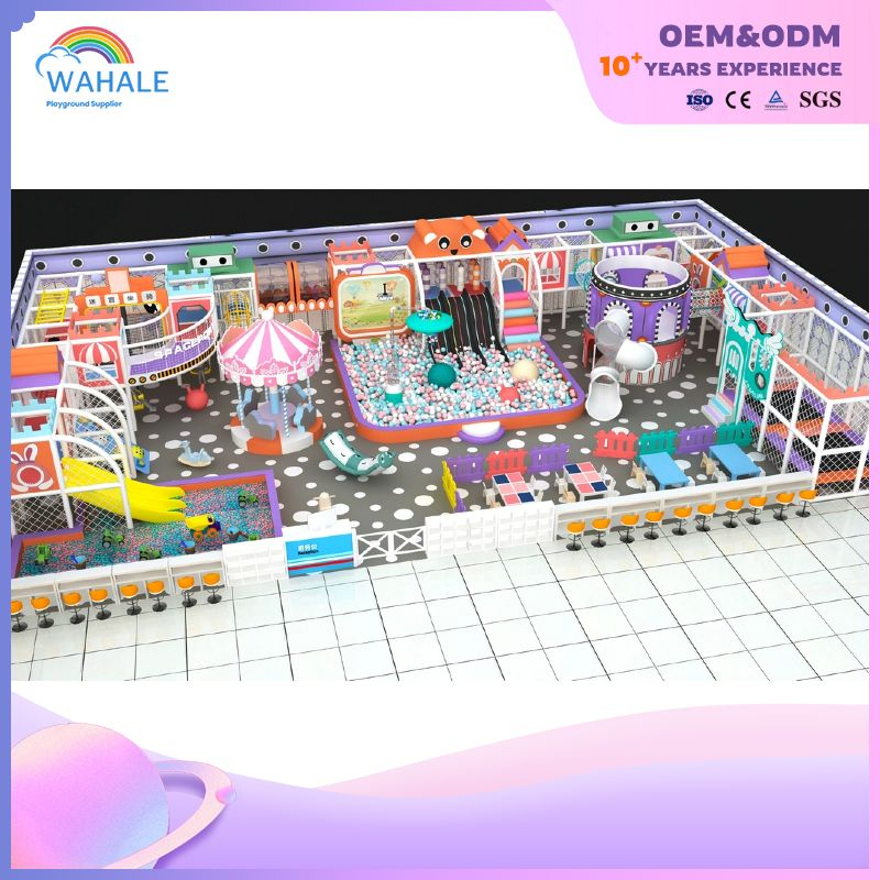 Robot town theme indoor playground customized children's interactive amusement park equipment