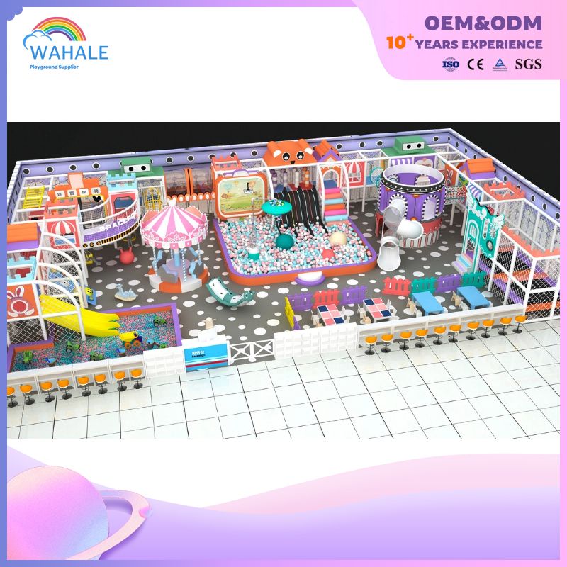 Robot town theme indoor playground customized children's interactive amusement park equipment