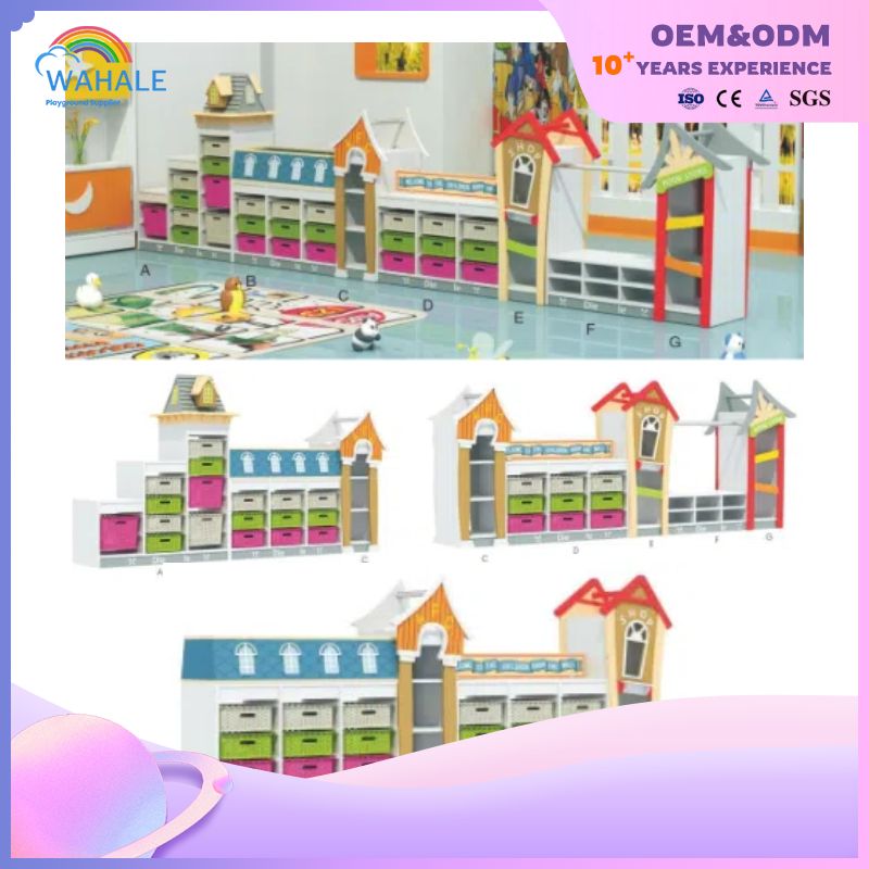 Children's Indoor Reading Bookcase Solid Wood Bookcase Ship Type Combined Cabinet Equipment Wholesale