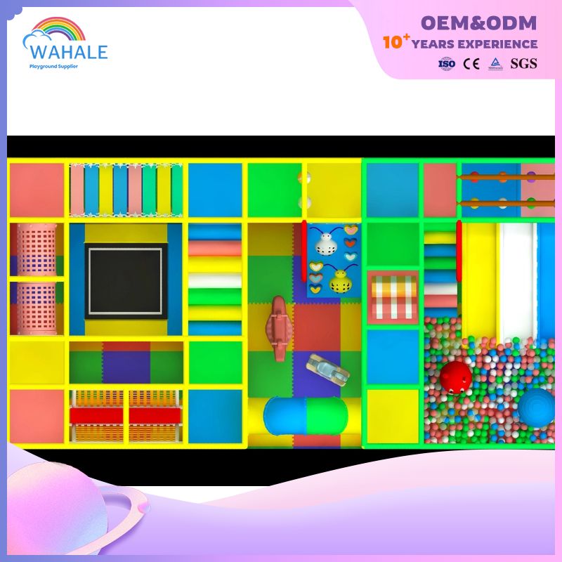 Indoor Color Castle Custom Soft Installation Obstacle Children's Park Indoor Children's Play Equipment Wholesale