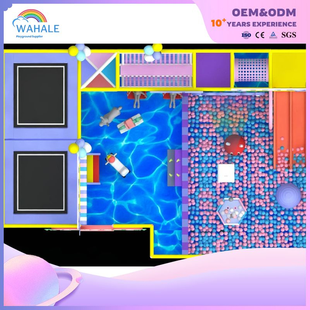 Macaron Theme Color System Children's Indoor Playground Equipment Children's Indoor Amusement Park