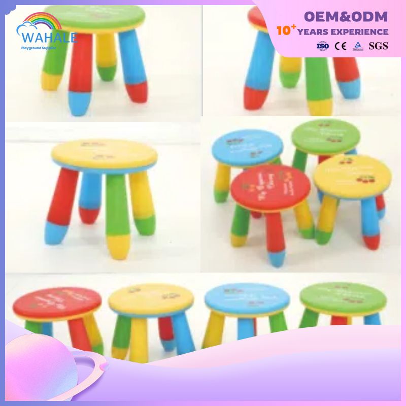 Kindergarten Indoor Round Plastic Table And Chair Color Custom Table And Chair Equipment