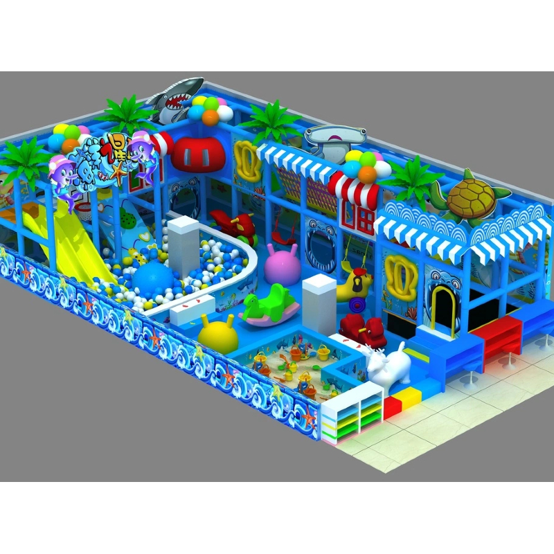 Cartoon sea fish slide
