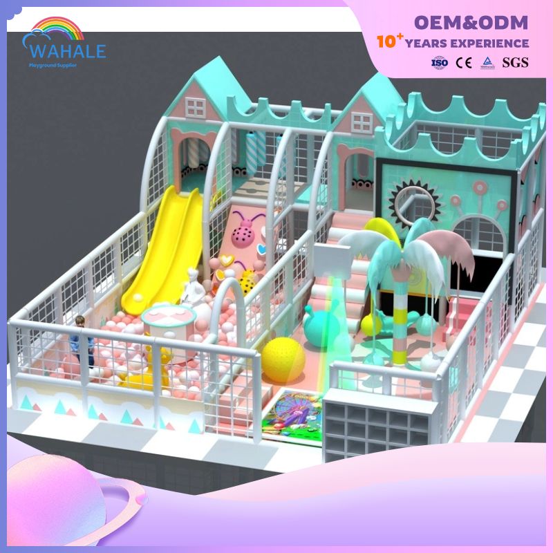 Small Indoor Macaron Color Children's Playground Equipment Customization Supplier