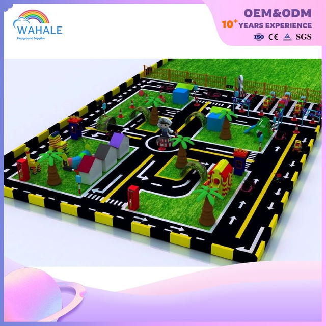 Racing Theme Customized Indoor Playground Children's Indoor Soft Game Set Children's Play Area Equipment Wholesale