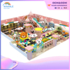 Pink Children's Amusement Park Customized Children's Bear Theme Indoor Soft Installation Playground Equipment