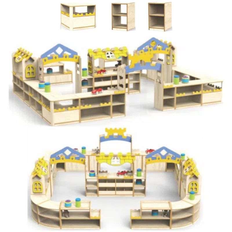 double-layer toy cabinet