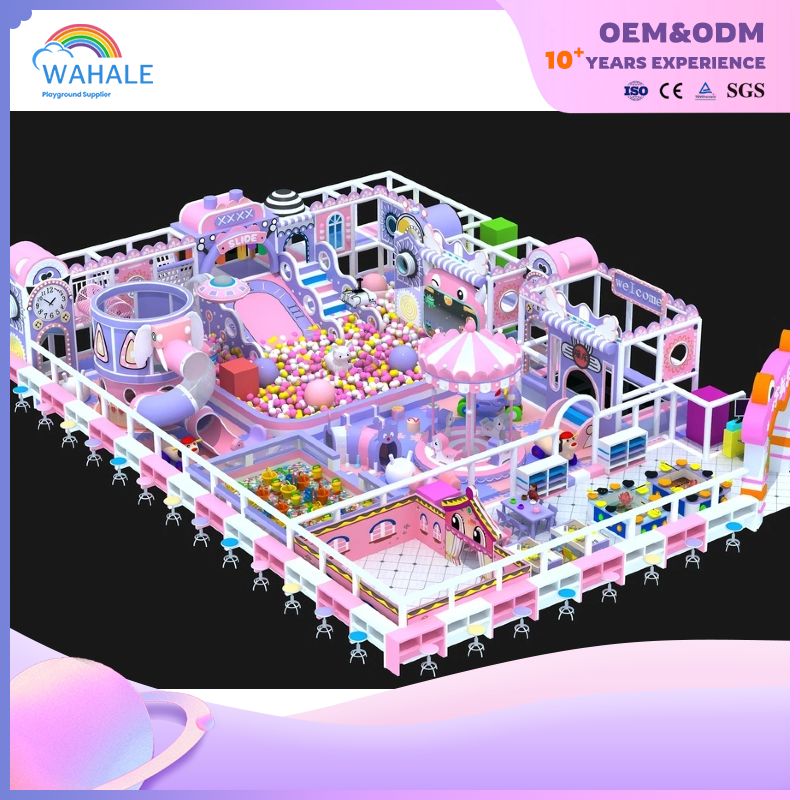 Children's Indoor Happy Town Amusement Park Dream Castle Theme Playground Equipment Wholesale