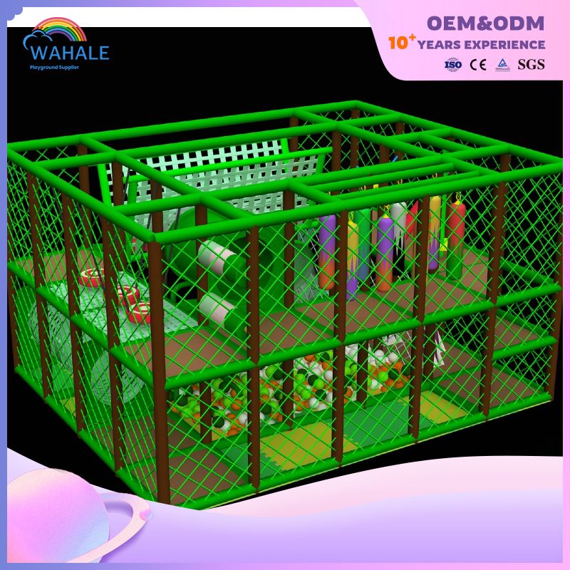 Multi-layer Indoor Adventure Play Equipment Children's Indoor Playground Jungle Theme Park