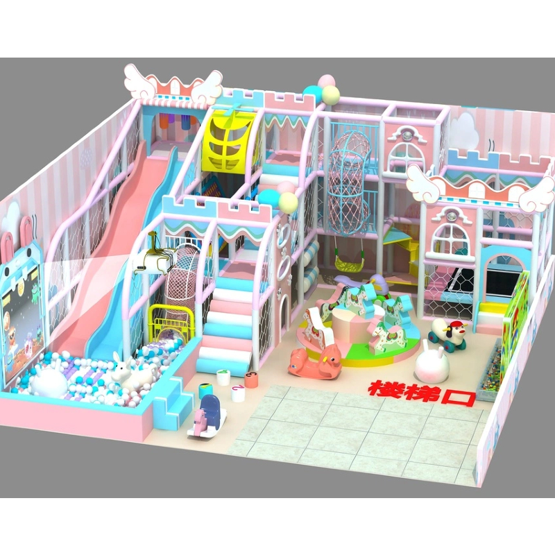 double pink plastic slide