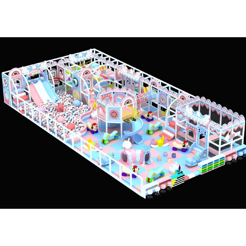 blue and pink modeling tower
