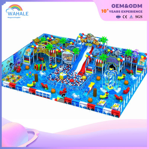 Deep Sea Maze Theme Indoor Custom Playground Blue Children's Amusement Park Equipment