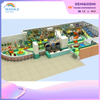 Green Color Amusement Park Theme Customized Indoor Soft Installation Playground Equipment
