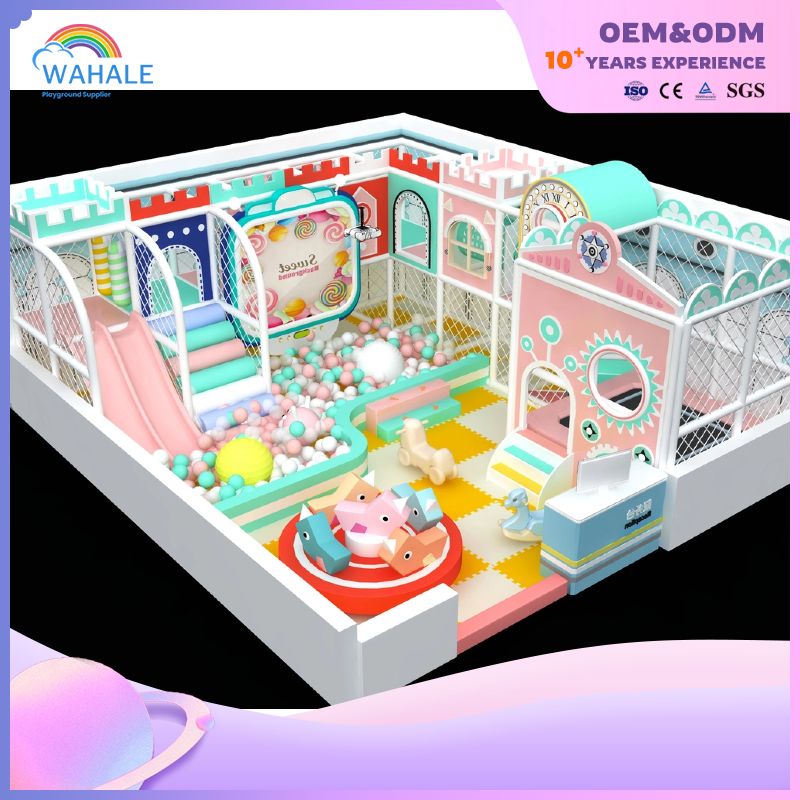 Macaron Theme Children's Play Area Soft Play Children Indoor Playground Equipment Wholesale