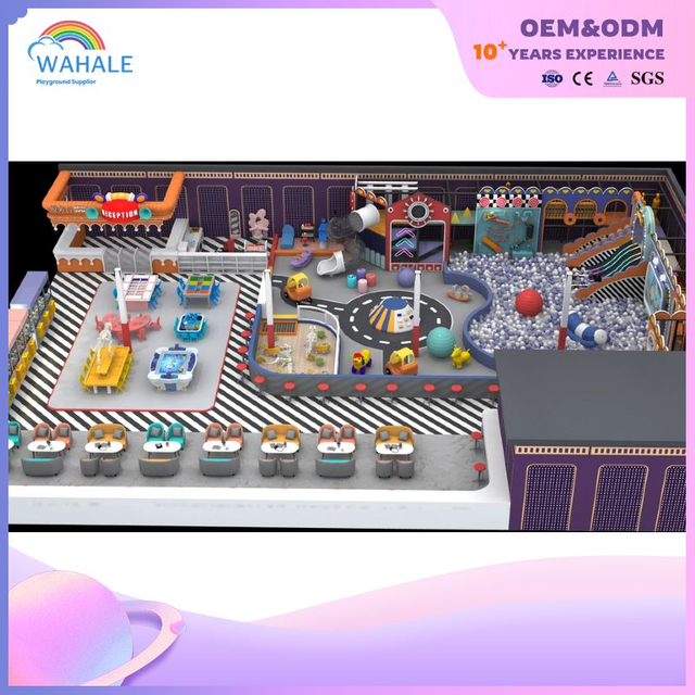 New Macaron Happy Entertainment children's sliding device for children indoor playground