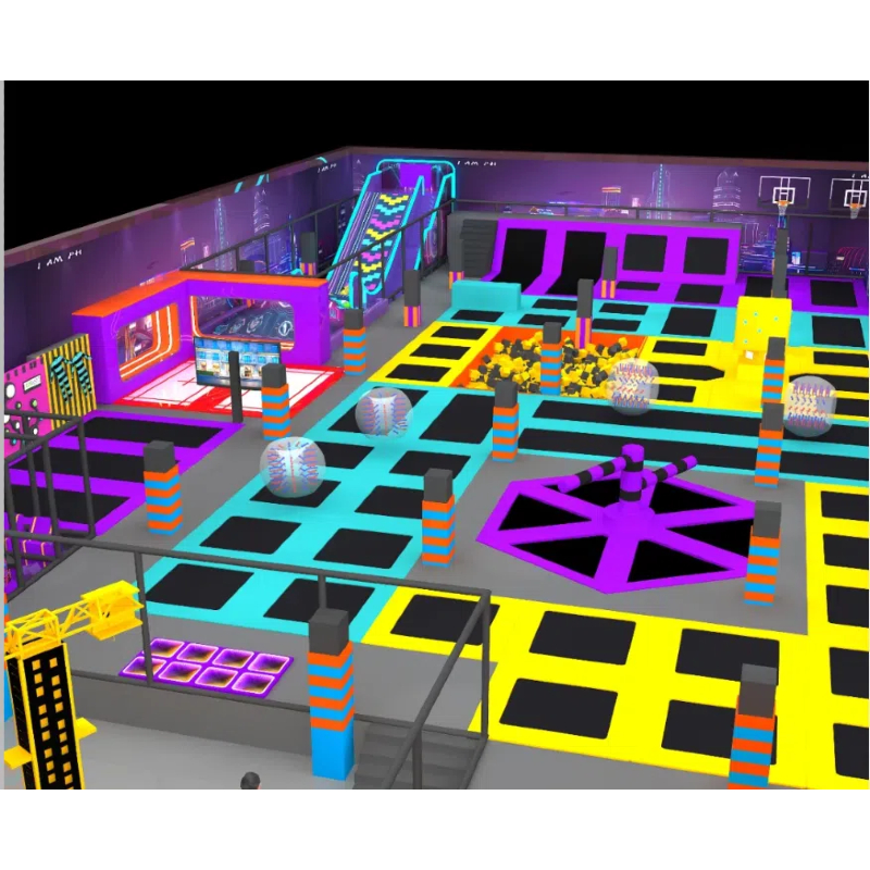 Inflatable touch ball trampoline