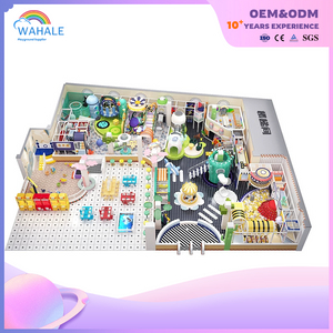 Mall Indoor Green Plant Theme Customized Children's Soft Playground Equipment Wholesale