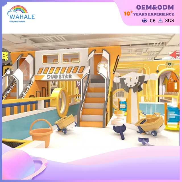 Mall Indoor Yellow Cartoon Thème Enfants personnalisés Happy Parent-Child Interactive Playground Aground Wholesale