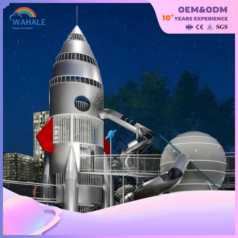 Scenic Spot Outdoor Space Theme Customized Children's Interstellar Playground Equipment Builder
