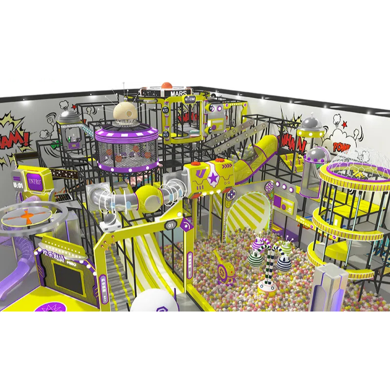 Purple translucent spiral pipe slide