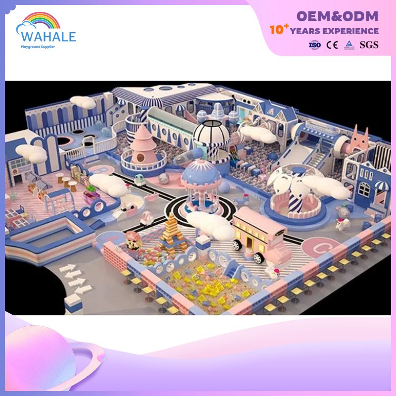 Children's Fantasy Purple Castle Theme Customized Indoor Playground Children Soft Installation Amusement Equipment Sale