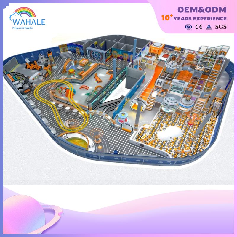 Space Ship Theme Customized Children's Play Area Indoor Castle Modeling Soft Playground Equipment