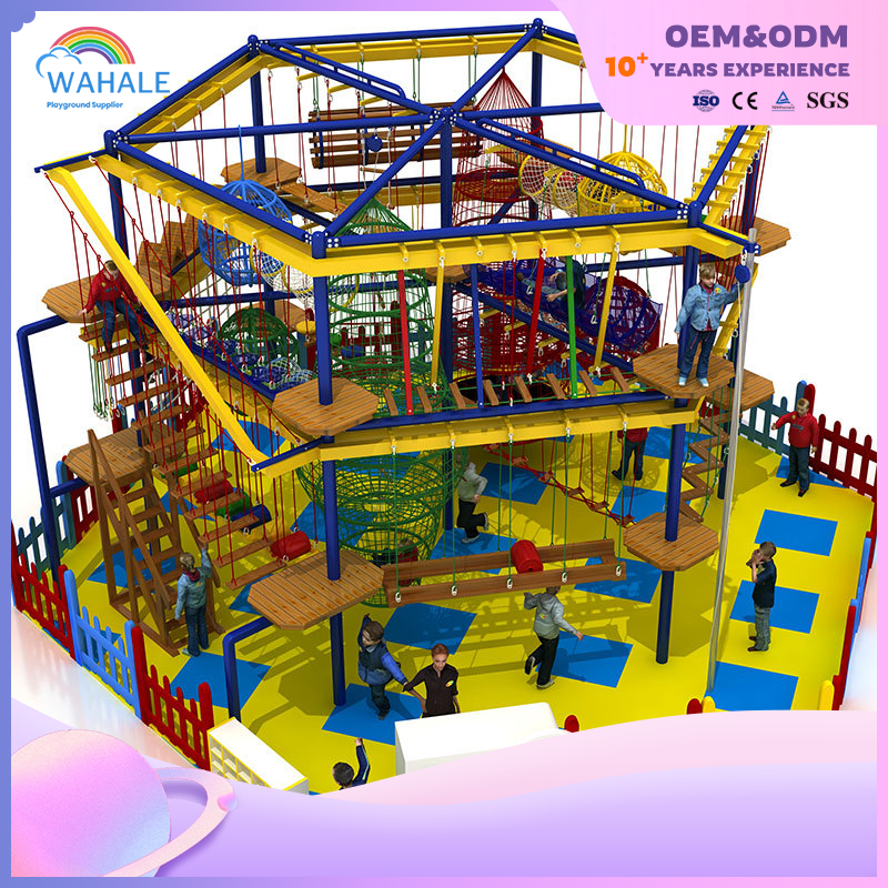 Outdoor Hexagon Warriors Expand Color Children's Playground Custom Equipment Supplier