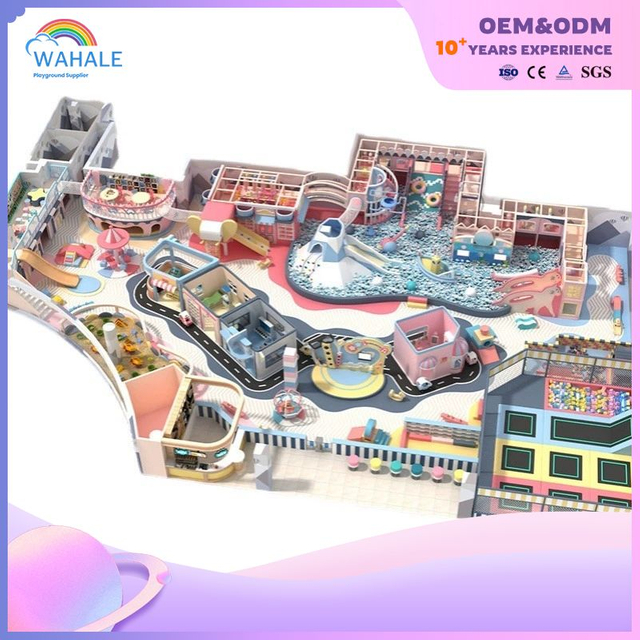 Pink Children's Cartoon Soft Installation Amusement Equipment Indoor Parent-child Interactive Amusement Park