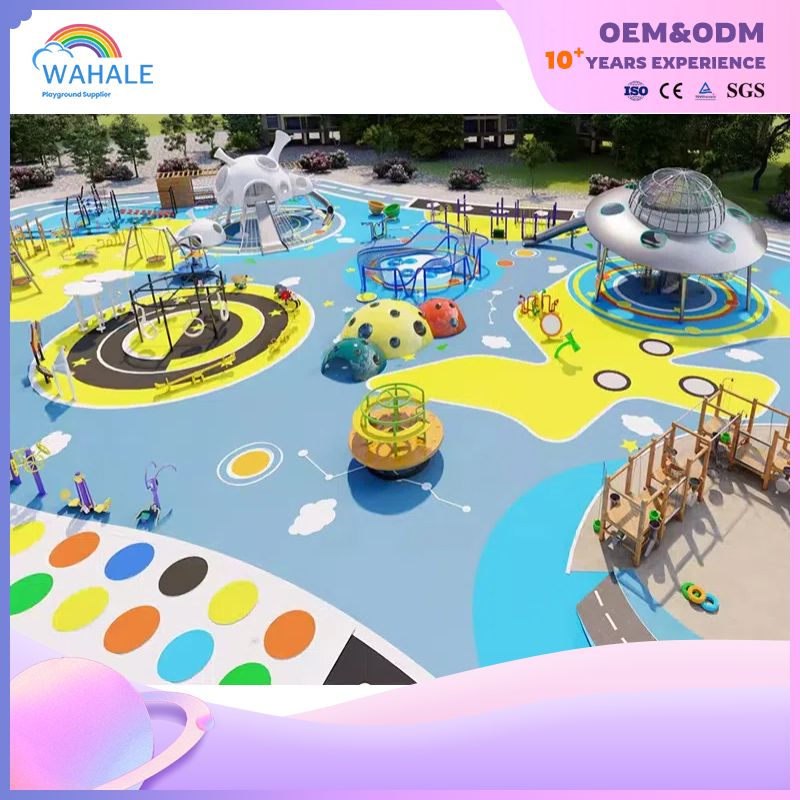 Starship Modeling Children's Outdoor Park Customized Outdoor Alien Spaceship Theme Playground Equipment Wholesale