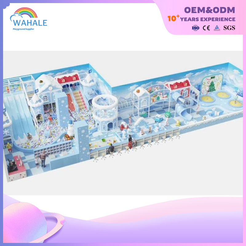 Coffee Shop Indoor Snow Castle Theme Customized Children Soft Decoration Playground Equipment Wholesale