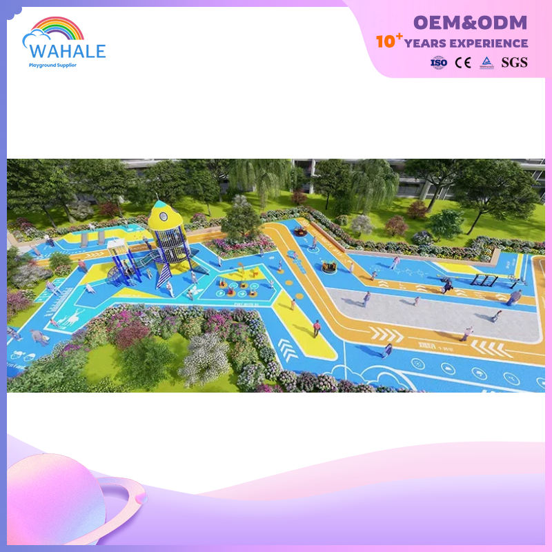 Scenic Spot Outdoor Color High-rise Castle Modeling Children's Playground Equipment Wholesale