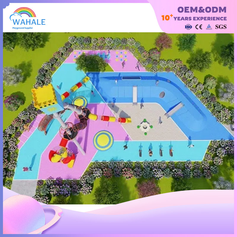 Scenic Spot Outdoor Color High-rise Castle Modeling Children's Playground Equipment Wholesale