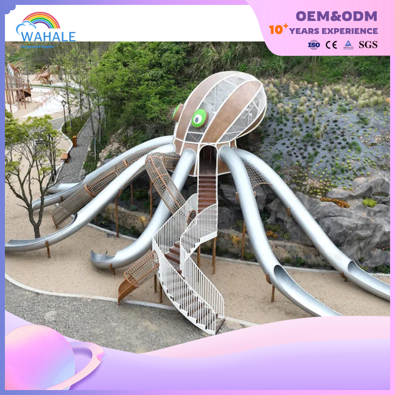 Scenic Spot Outdoor Octopus Shape Custom Children's Playground Equipment Wholesale