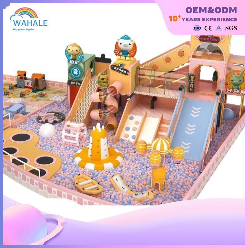 Kindergarten Indoor Submarine Small Column Theme Customized Children Soft Decoration Playground Facilities