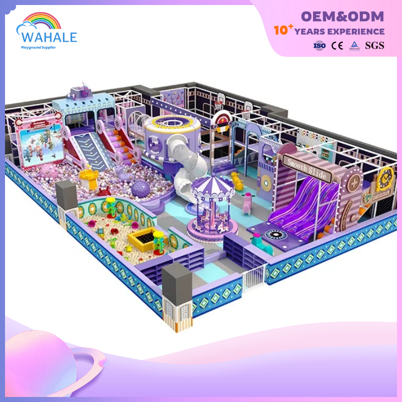 Mall Indoor Purple Children's Fun Candy Children Soft Set Parent-child Interactive Playground Equipment Suppliers