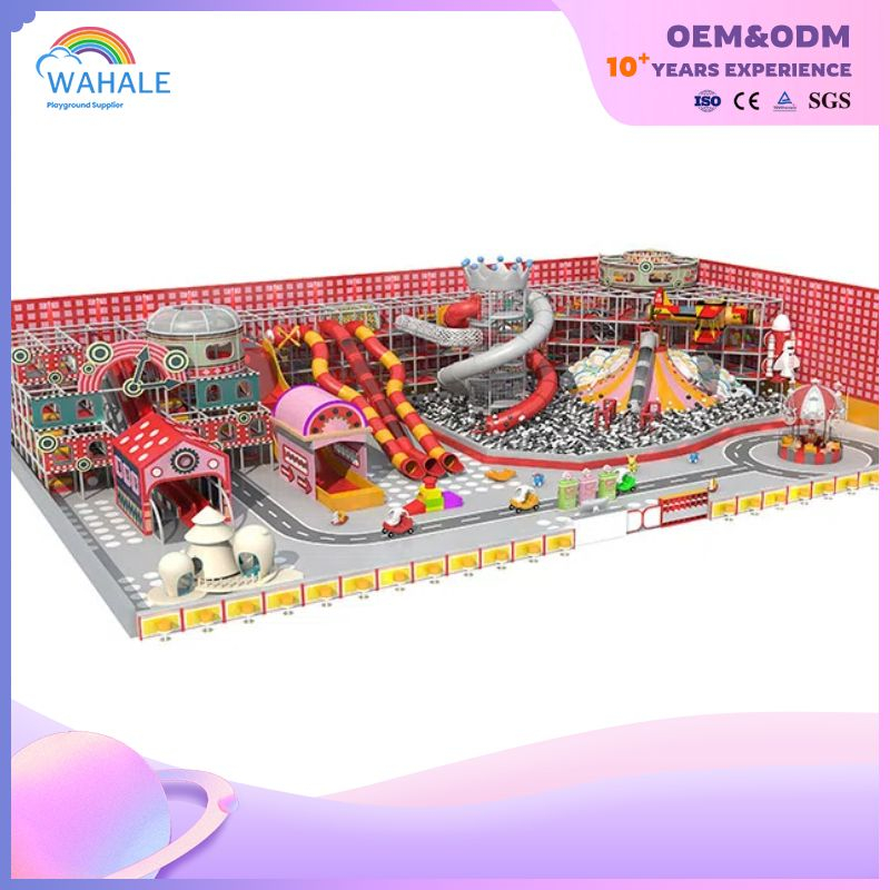 Red Department Custom Shopping Mall Indoor Soft Installation Playground Equipment Wholesale