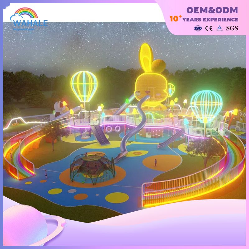 Color Custom Cartoon Shape Children's Outdoor Unpowered Playground Equipment Dealer